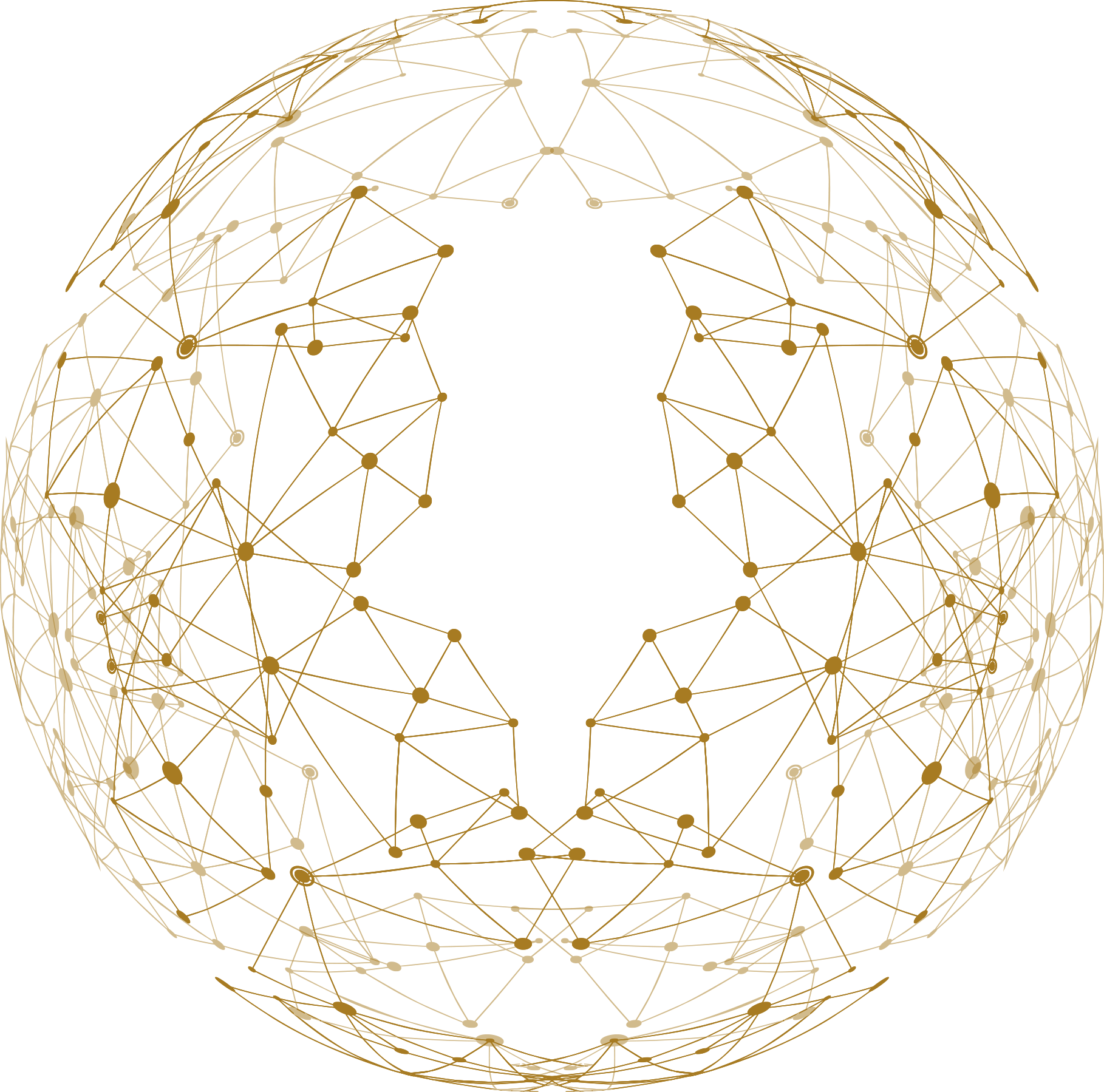 Gold Network Globe